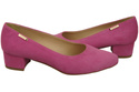 Pohodlné dámské boty Fuchsia Natural Suede Leather 220 od ElitaBut