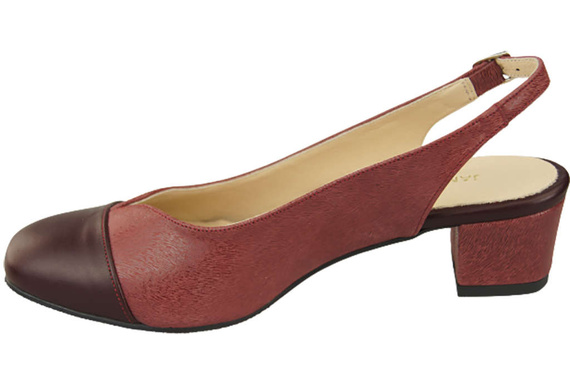 Dámská obuv Sandály z přírodní kůže 165 Maroon ElitaBut