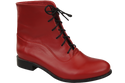 Dámské kozačky červené Jaro/podzim přírodní kůže 155 L ElitaBut