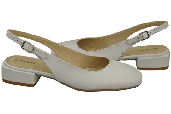 Dámské sandály na plochém podpatku z přírodní kůže 206 ElitaBut