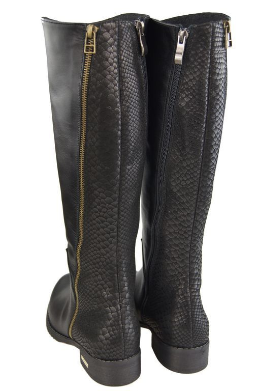 Dámské boty z přírodní kůže Black 947 ElitaBut