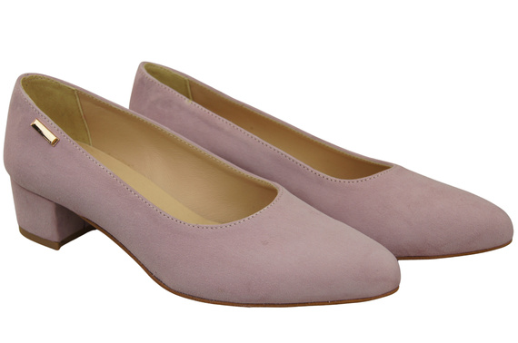 Pohodlná dámská obuv Bright Lilac Natural Suede Leather 220 od ElitaBut