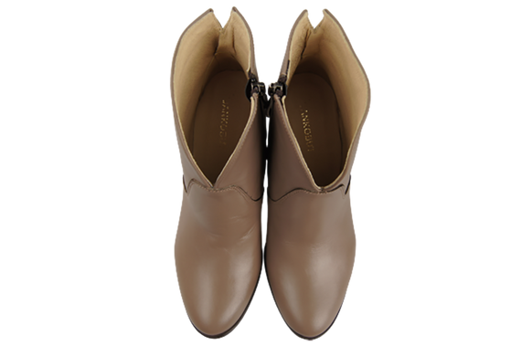 Dámské kozačky Cappuccino Dark Spring/Autumn přírodní kůže 152 L ElitaBut