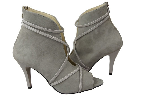 Dámská obuv Peep Toe Natural Leather Ash 107 ElitaBut