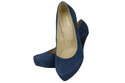 Dámská obuv Navy Blue Suede Leather 644 ElitaBut