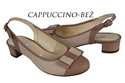 Dámské sandály z přírodní kůže Cappuccino Beige 776 ElitaBut