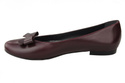 Dámské baletní boty Maroon přírodní kůže 998 ElitaBut