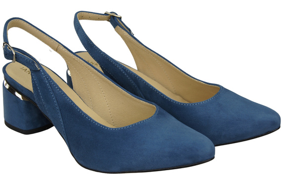 Dámské sandály z přírodní semišové kůže Blue Elegance and Comfort 196 Od ElitaBut