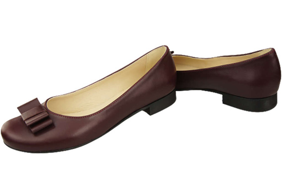 Dámské baleríny z přírodní kůže 702 ElitaBut