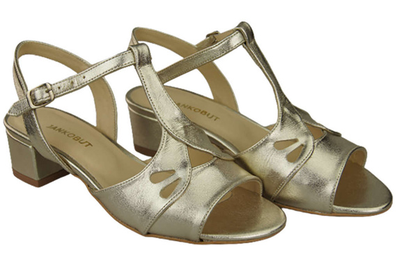 Dámská obuv Zlaté sandály Přírodní kůže 169 ElitaBut