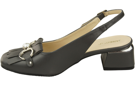 Dámská obuv Graphite Sandály zdobené třásněmi Přírodní kůže 208 ElitaBut