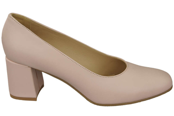 Dámská obuv Přírodní kožené lodičky 171 Powder pink ElitaBut