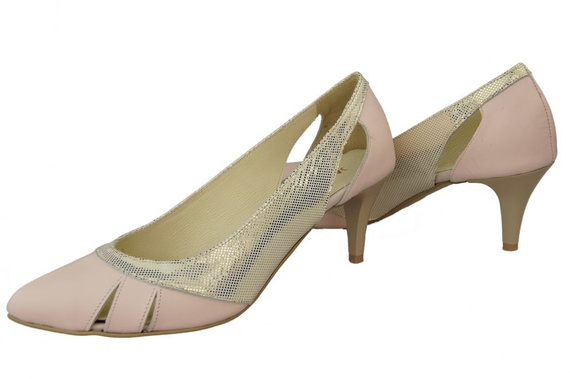 Dámská obuv Pink-Gold Natural Leather 995 ElitaBut