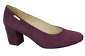 Dámská obuv Maroon Natural Leather Suede pumps 125 ElitaBut
