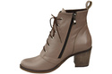 Obuv Dámské boty Cappuccino Dark Lace-up Winter Natural Leather 188 Z ElitaBut