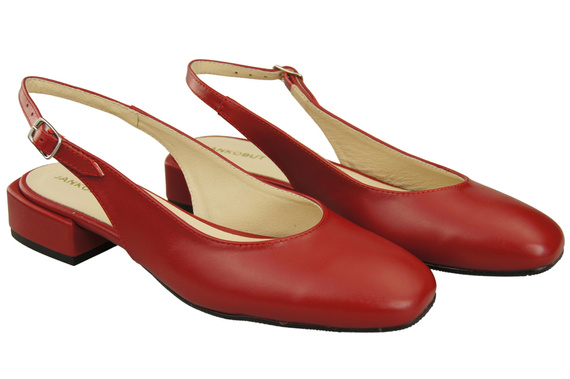 Dámské sandály na plochém podpatku z přírodní kůže 206 ElitaBut