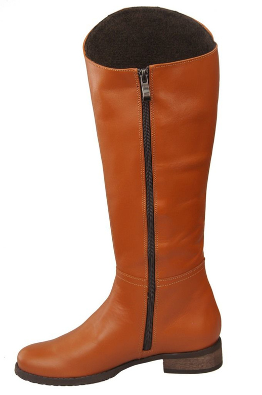 Obuv Dámské boty z přírodní kůže 124 Červená ElitaBut