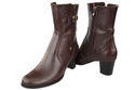 Dámské boty Chocolate Warmed Natural Leather 882 Z ElitaBut