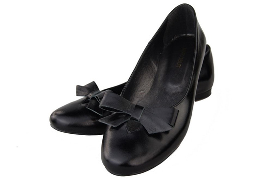Dámské baletní boty Black Lacquer Natural Leather 998 ElitaBut