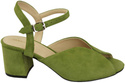 Dámská obuv Pistachio Leather Suede Sandals 185 ElitaBut
