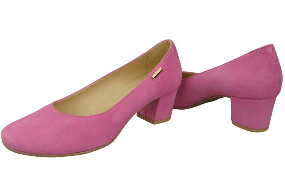 Pohodlná dámská obuv Fuchsia Natural Suede Leather 172 od ElitaBut