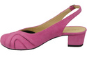 Dámské sandály z přírodní kůže Fuchsia 842 Z ElitaBut