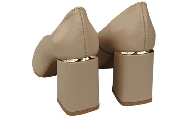 Dámská obuv Cappuccino Bright Natural Leather 179 ElitaBut