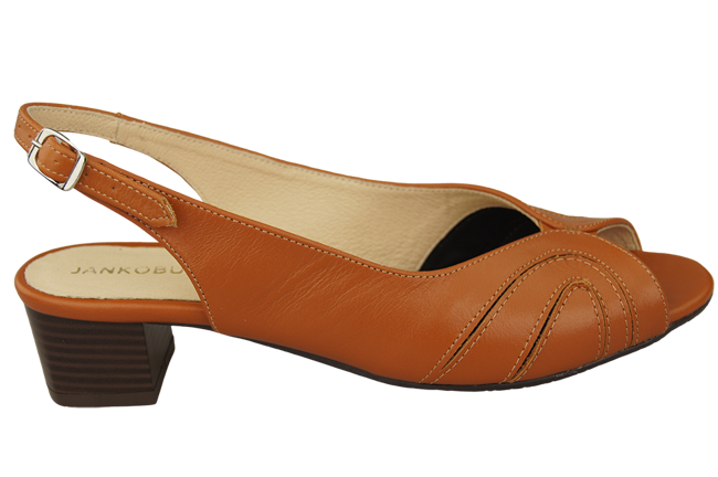 Dámská obuv Přírodní kůže Sandály Červená 991 ElitaBut