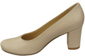 Dámská obuv Classic Beige Natural Leather Almond Nose pumps 201 ElitaBut