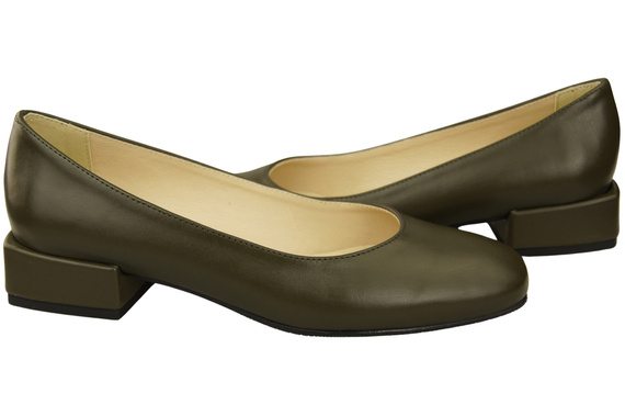 Pohodlná dámská obuv Olive Flat pumps Natural leather 204 ElitaBut