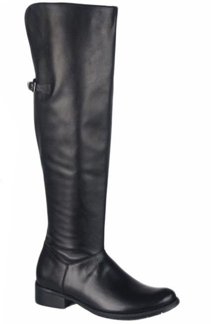Dámské kozačky Musketeers Black Nadkolenky kožený svršek 690 ElitaBut
