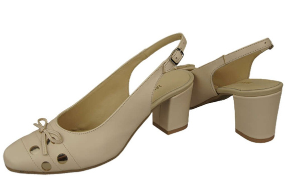 Dámská obuv Sandály béžové přírodní kůže 167 ElitaBut