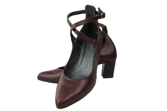 Dámská obuv Maroon Natural Leather 118 ElitaBut