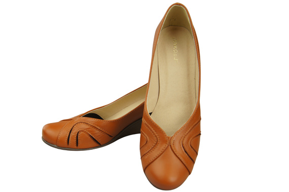 Červená dámská obuv z přírodní kůže 828 ElitaBut