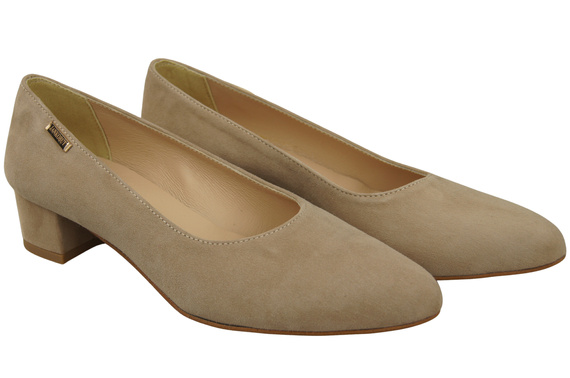 Pohodlná dámská obuv Cappuccino Dark in Natural Suede Leather 220 Od ElitaBut