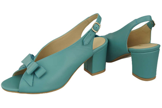 Dámská obuv Tyrkysové sandály Přírodní kůže 148 L ElitaBut
