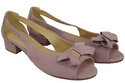 Dámské sandály Bright Lilac Natural Suede Leather 994 s kombinací stylu a pohodlí ElitaBut