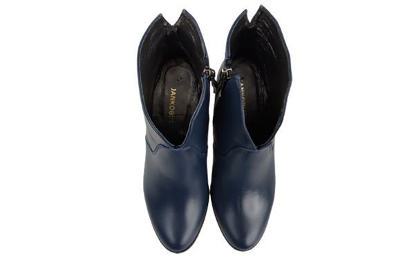 Dámské kozačky námořnická modrá Jaro/podzim přírodní kůže 152 L ElitaBut