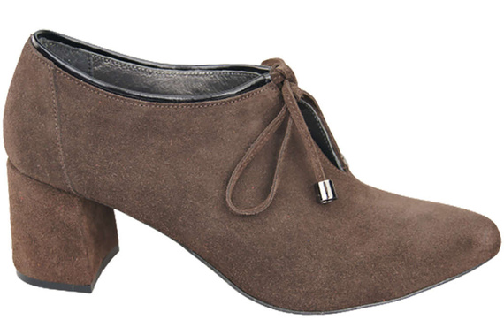Dámská obuv Obuv Chocolate Natural Velour Leather 183 ElitaBut
