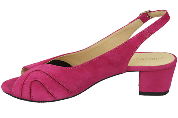 Dámská obuv Sandály semišové kožené Fialová 991 ElitaBut