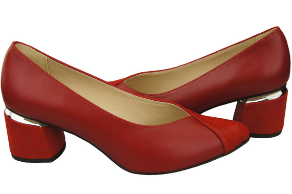 Výjimečné dámské boty z červené přírodní kůže Pocit luxusu na nohou 191 ElitaBut