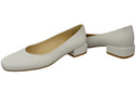 Pohodlná dámská obuv White Flats Natural Leather 204 ElitaBut