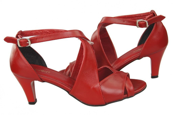 Dámská obuv Sandály Červená přírodní kůže 130 ElitaBut