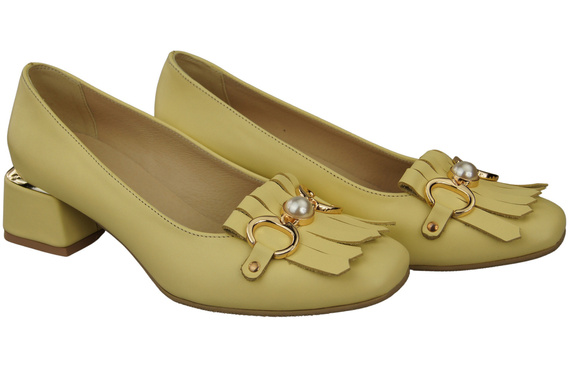 Dámská obuv Dámské lodičky se střapcem Banana Natural leather 195 ElitaBut