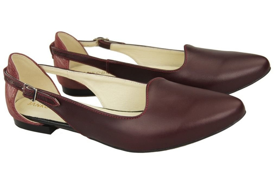 Dámská obuv Sandály Maroon Natural Leather 127 ElitaBut