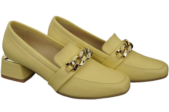 Dámská obuv Banana with Embellished Chain Dámské vlněné sandály Přírodní kůže 193 ElitaBut