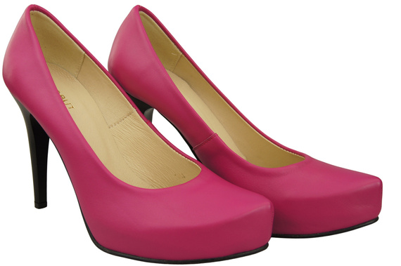 Dámská obuv Fialové lodičky Stiletto z přírodní kůže 205 ElitaBut