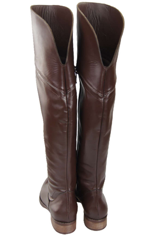 Obuv Dámské kozačky Chocolate Musketeers High over the knee natural leather 638 ElitaBut