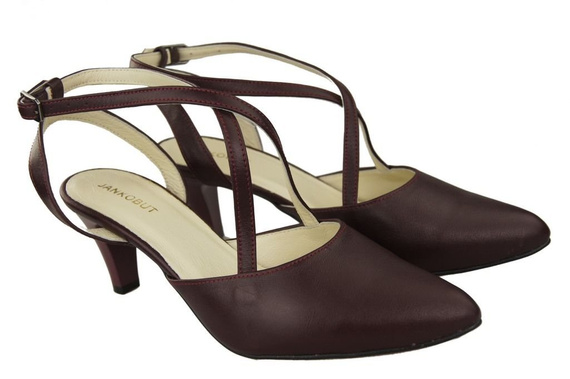 Dámská obuv Sandály Maroon Natural Leather 129 ElitaBut