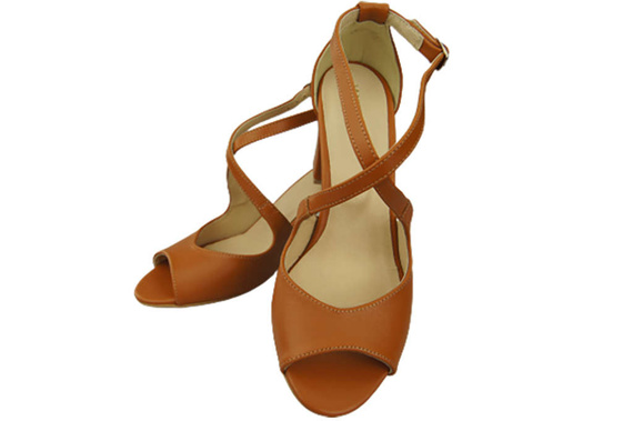 Dámská obuv Červené sandály Přírodní kůže 186 ElitaBut